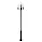 Z-Lite Laurent 1 Light Outdoor Post Mount Fixture, 34.5in. W x 133.75in. H, Black 597PHB-4-5010P-BK - alternate 3